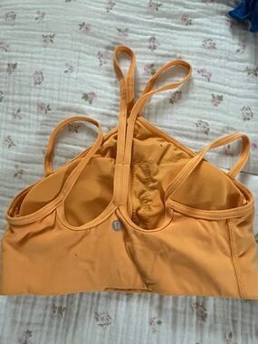 lululemon athletica Sunlit Orange Strappy Sports Bra